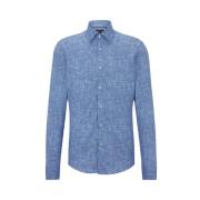 Normaal Overhemd Hugo Boss , Blue , Heren