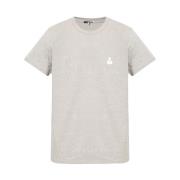 ‘Zafferh’ T-shirt met logo Isabel Marant , Gray , Heren