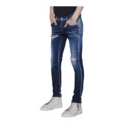 Tranentrekkende Slim-Fit Jeans John Richmond , Blue , Heren