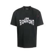 T-shirt met Korte Mouwen en Logo John Richmond , Gray , Heren