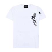 Grafische Print T-shirt voor Heren John Richmond , White , Heren