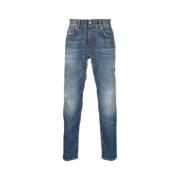 Slim-Fit Denim Jeans John Richmond , Blue , Heren