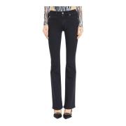 Straight Leg Jeans met Lage Taille John Richmond , Black , Dames