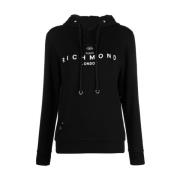 Reguliere Logo Sweater John Richmond , Black , Dames