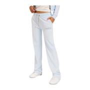 Diamante Del Ray Flared Broek Juicy Couture , White , Dames