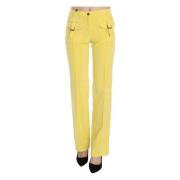 Mid taille rechte broek Just Cavalli , Yellow , Dames