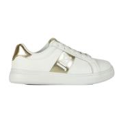 Gouden Metallic Sneakers Just Cavalli , White , Dames