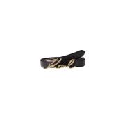 Riem met logo Karl Lagerfeld , Black , Dames