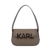 Mode Baguette Handtas Karl Lagerfeld , Brown , Dames