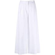 Wide Trousers Karl Lagerfeld , White , Dames