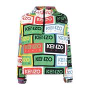 Bedrukteylon Windbreaker Kenzo , Green , Dames