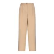 Stijlvolle Beige Straight Broek Kenzo , Beige , Dames