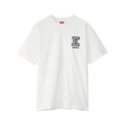 Stijlvolle K T-shirt voor Mannen Kenzo , White , Heren