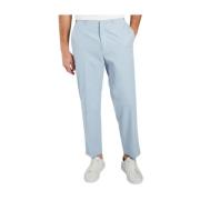 Trendy Zomer Tapered Cropped Katoenen Broek Kenzo , Blue , Heren