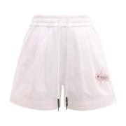 Katoenen Elastische Taille Korte Shorts Krizia , White , Dames