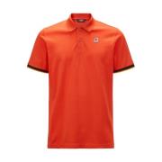 Vincent Contrast Stretch Polo Shirt K-Way , Orange , Heren