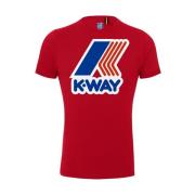 Pete Macro Logo T-shirt K-Way , Red , Heren