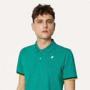 Stijlvolle Katoenen Polo Shirt K-Way , Green , Heren