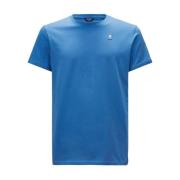 Elliot Achterlogo Tape T-Shirt K-Way , Blue , Heren