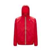 Waterdichte Ripstop Jas K-Way , Red , Heren