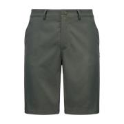 Cargo Twill Groen Zwartachtige Shorts voor Heren K-Way , Green , Heren