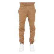 Heren Camel Sweatpants, Slim Fit, Geribbelde Enkels Lacoste , Brown , ...