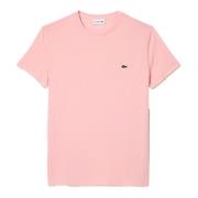 Chalky Pink Small Logo Tee Lacoste , Pink , Heren