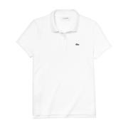 Witte T-shirts en Polos Lacoste , White , Dames