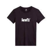 Seizoensposter Logo T-shirt Levi's , Black , Dames