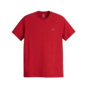 Rode T-shirt Levi's , Red , Heren