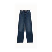 Ribcage Straight Ankle Jeans Levi's , Blue , Dames