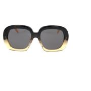 Stijlvolle zonnebril met 53mm lensbreedte Loewe , Yellow , Unisex