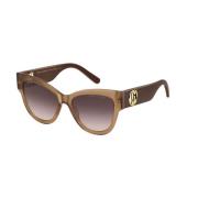 Brick Brown Shaded Zonnebril Marc Jacobs , Brown , Unisex