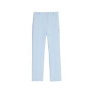 Leren Broek, Klassieke Stijl Max Mara , Blue , Dames