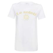 Kunstzinnig Katoenen T-shirt Max Mara , Yellow , Dames