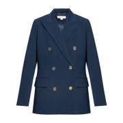 Dubbelrijige blazer Michael Kors , Blue , Dames