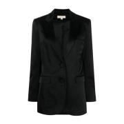 Zwarte Mensy Blazer Michael Kors , Black , Dames