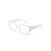 Wit Optisch Montuur Stijlvol en veelzijdig Miu Miu , White , Dames