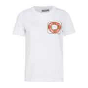 Stijlvolle Dames T-Shirt Moschino , White , Dames