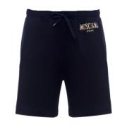 Stijlvolle Zwarte Casual Shorts voor Heren Moschino , Black , Heren