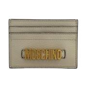 Beige Kartonnen Portemonnee Moschino , Beige , Dames