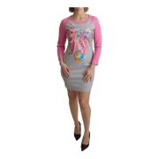 Grijze My Little Pony Sweater Jurk Moschino , Gray , Dames