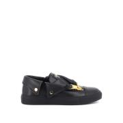 Iconische Biker Slip-Ons Moschino , Black , Dames