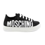 Zwart/Wit Sneakers 74419 Moschino , Black , Dames