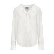 Witte Katoenen Shirt voor Dames Moschino , White , Dames