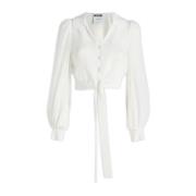 Stijlvol en Comfortabel Overhemd Moschino , White , Dames