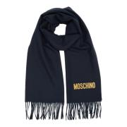 Wollen Sjaal, Blijf Warm en Elegant deze Winter Moschino , Blue , Dame...