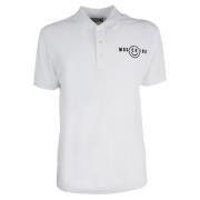 Katoenen Polo Shirt Moschino , White , Heren
