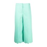 Unieke Cropped Broeken voor Vrouwen Moschino , Green , Dames