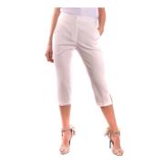 Stijlvolle cropped broek voor vrouwen Moschino , White , Dames